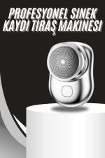 Kablosuz Tıraş Makinesi Günlük Hızlı Taşınabilir Şarjlı Yuvarlak Paslanmaz Çelik