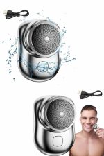 Kablosuz Tıraş Makinesi Günlük Hızlı Taşınabilir Şarjlı Yuvarlak Paslanmaz Çelik - Görsel 3