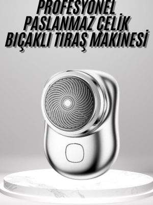 Mini Sıfır Sakal Yanak Tıraş Makinesi USB Şarjlı Sıfır Sakal Taşınabilir Korumalı