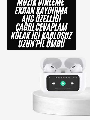 Dokunmatik Ekranlı ANC/ENC Yeni Nesil Pro Bluetooth Kulaklık Dokunmatik Ekran