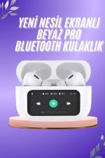 Dokunmatik Ekranlı ANC/ENC Yeni Nesil Pro Bluetooth Kulaklık Dokunmatik Ekran - Görsel 2