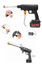 Akülü Oto Araç Yıkama Yüksek Basınçlı Araba Yıkama Makinesi Şarjlı - Görsel 4