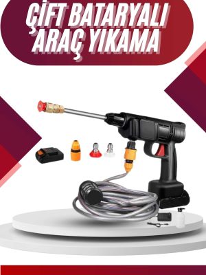 Oto Araba Yıkama Şarjlı Ve Yüksek Basınçlı Oto Yıkama Ve Sulama Tabancası