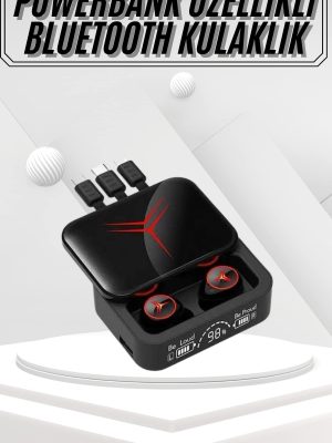 Kablosuz Bluetooth Kulaklık Powerbank Özellikli Göstergeli Hd Mikrofon