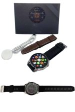 Akıllı Saat Yuvarlak Ekran Sesli Görüşme Özellikli Siyah Akıllı Unisex Kol Saati - Görsel 3