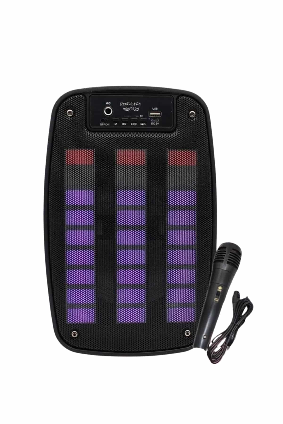 1215077_4-49.jpg Bluetooth Hoparlör Taşınabilir Şarjlı Işıklı Büyük Boy Yüksek Ses Kaliteli - Görsel 4