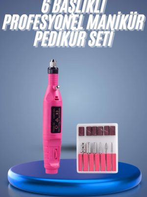 Profesyonel Manikür Pedikür Seti Törpü Makinesi Protez Tırnak Çıkarma