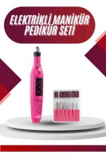 Elektrikli Profesyonel Manikür Pedikür Seti Değiştirilebilir Başlık Seçeneği