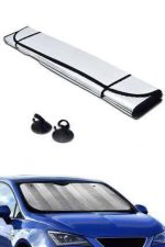 Güneşlik Koruyucu Perde Metalize Oto Araç Araba Güneşliği Ön Cam Güneşliği - Görsel 3