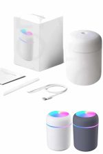 Humidifier LED Işıklı Mini Ortam Oda Kokusu Aromaterapi Buhardanlık - Görsel 3
