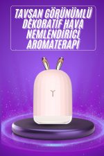 Aromaterapi Hava Nemlendirici Dekoratif USB Şarjlı Tavşan Nemlendirici