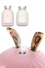 Aromaterapi Hava Nemlendirici Dekoratif USB Şarjlı Tavşan Nemlendirici - Görsel 4