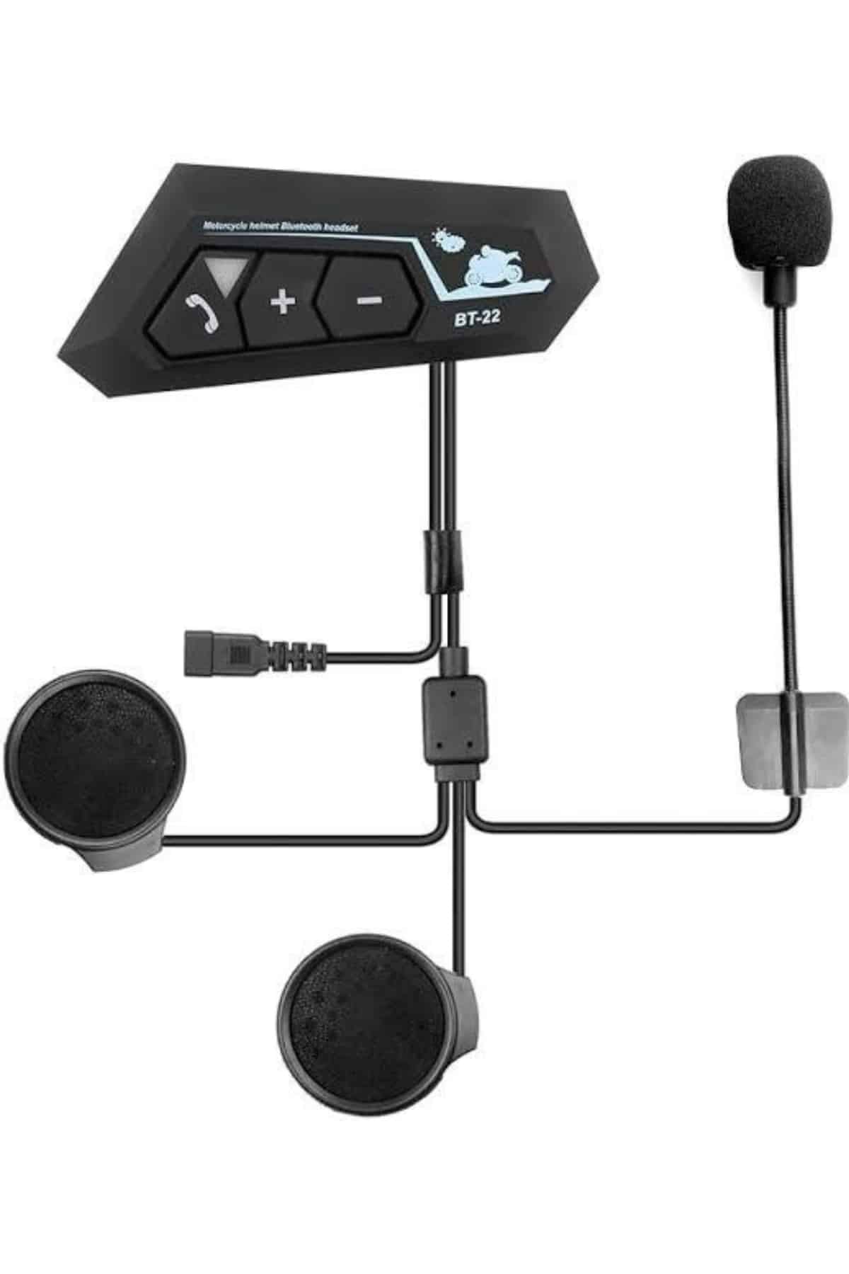 1215110_8-38.jpg Yeni Nesil Dinleme Ve Konuşma Özellikli Intercom Kask Kulaklığı 5.0 Bluetooth - Görsel 3