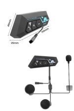 Yeni Nesil Dinleme Ve Konuşma Özellikli Intercom Kask Kulaklığı 5.0 Bluetooth - Görsel 4