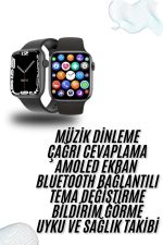 Plastik Kordonlu Kalp Atışı Uyku Takibi ve Çağrı Cevaplayabilen Akıllı Saat - Görsel 2