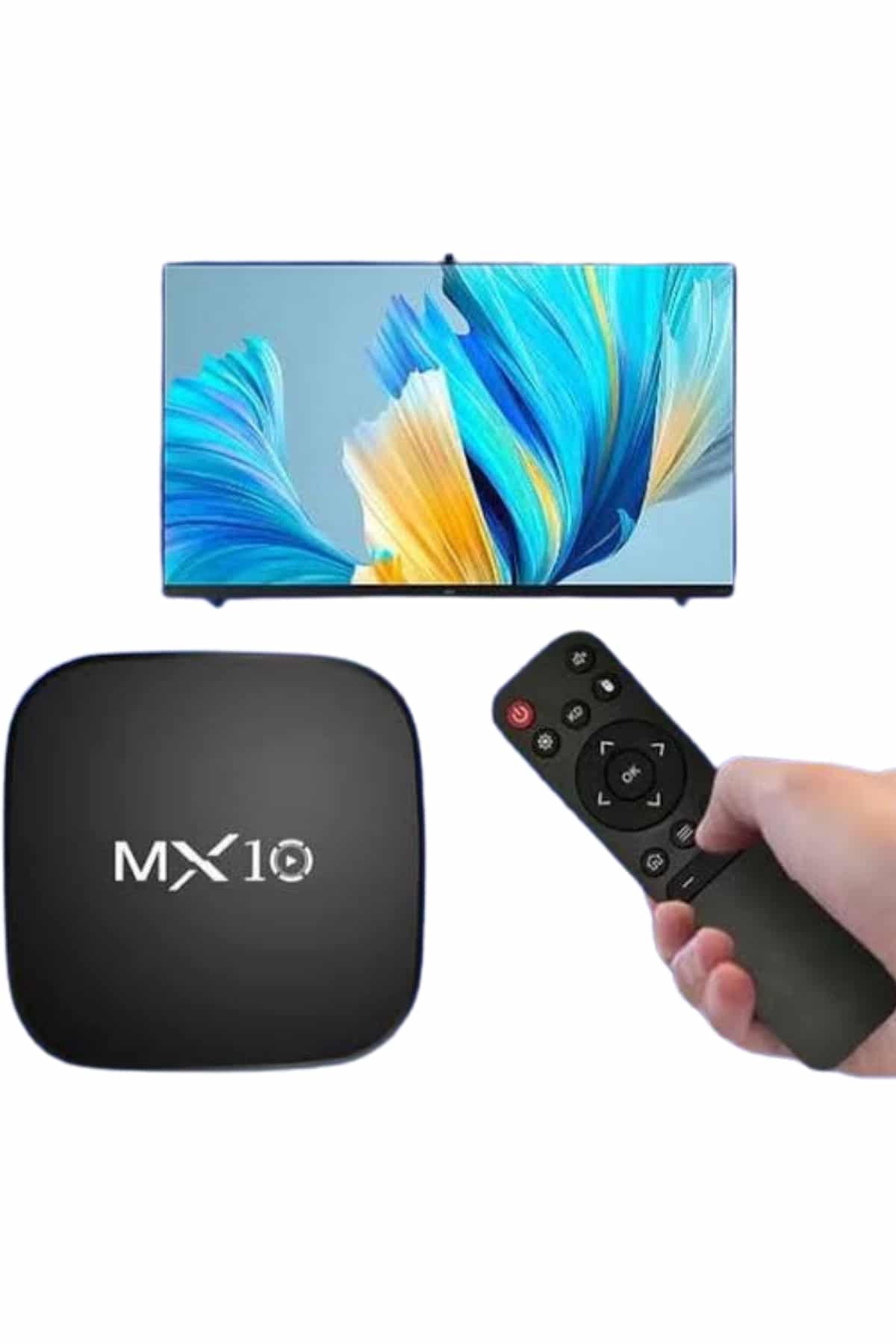 1215125_2-33.jpg Akıllı TV kutusu Mx Box Android 7.1 TV kutusu 2.4G Wifi - Görsel 2