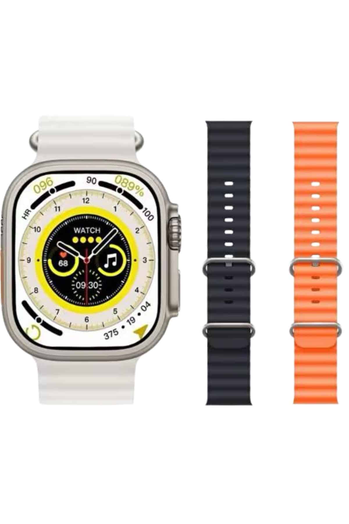 1215126_13-32.jpg Android ve İOS Uyumlu Uyku ve Sağlık Takibi Yapabilen 3 Kordonlu Akıllı Saat - Görsel 3