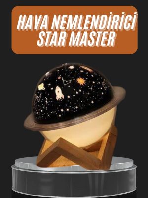 Aromaterapi Hava Nemlendirici Gece Lambası Uzay Model Satürn Oda Kokusu