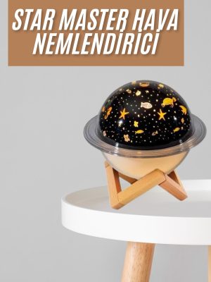 Hava Nemlendirici Led Işıklı Gece Lambası Yıldız Görünümlü Renk Değiştiren