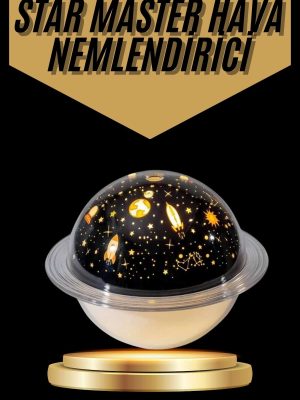 Hava Nemlendirici Renk Değiştiren Oda Kokusu Yıldızlı Projektör
