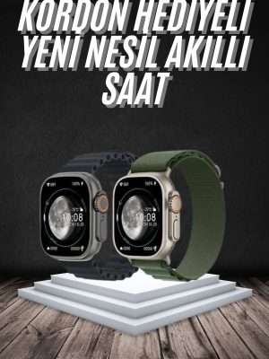 Yeni Nesil Akıllı Kol Saati Nabız Ölçer GPS Uyumlu 49 MM Kasa