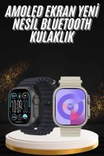 Uyku ve Sağlık Takibi Yapabilen GPS Uyumlu Plastik Kordonlu Akıllı Saat