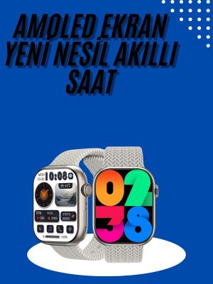 Akıllı Kol Saat Amoled Ekran Android ve İOS Uyumlu Arama Konuşma