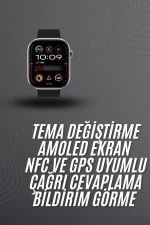 Akıllı saat 2.02 inch Nabız Ölçer Arama Konuşma Müzik Dinleme - Görsel 2