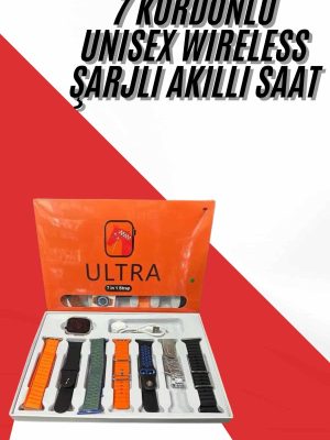 Unısex 7 Kordonlu Çok Fonksiyonlu Nabız Ölçer Uyku ve Sağlık Takibi