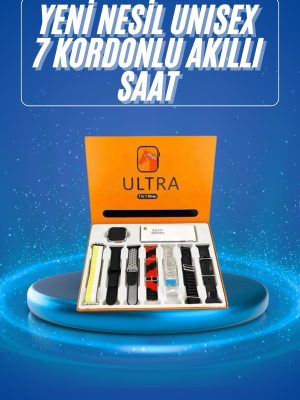 Akıllı Saat Çağrı Cevaplayabilen Unısex 7 Kordonlu Müzik Dinleme