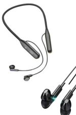 100 Saat Kablolu Boyun Askılı Dijital Göstergeli Bluetooth Kulaklığı - Görsel 3