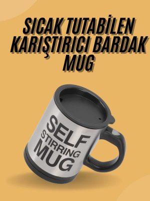 Sıcak Tutan Termos Bardak Kendi Kendini Karıştıran Mikser Kupa