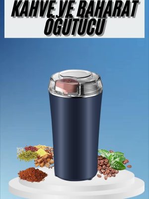 Kahve ve Baharat Öğütücü Kolay Temizlenebilir Paslanmaz Çelik Taşınabilir