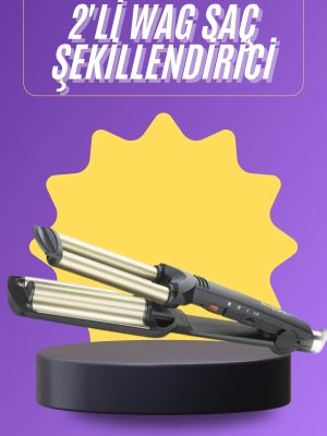 Profesyonel Seramik Kaplama Saç Şekillendirici Wag Maşa Isı Ayarlı