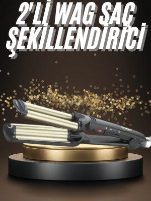 İkili Wag Maşa Saç Şekillendirici Seramik Kaplama Isı Ayarlı