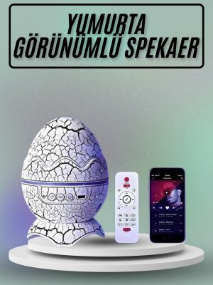 Yumurta Görünümlü Masa ve Gece Lambası Renk Değiştirebilen Projektör