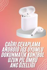 Yeni Nesil Dokunmatik Kontrol Çağrı Cevaplayabilen Kablosuz Bluetooth Kulaklık - Görsel 2