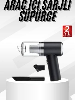 Yeni Nesil Mini Vakumlu Araç Süpürgesi El Süpürgesi Şarjlı