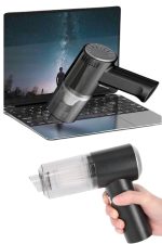 Yeni Nesil Mini Vakumlu Araç Süpürgesi El Süpürgesi Şarjlı - Görsel 3