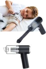 Yeni Nesil Mini Vakumlu Araç Süpürgesi El Süpürgesi Şarjlı - Görsel 4