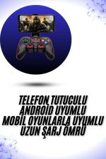Yeni Nesil X3 Gamepad Android Uyumlu Telefon Tutucu Özellikli Joystick - Görsel 2