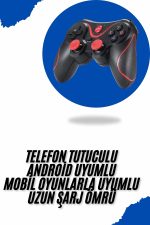 Joystik Gamepad Bluetooth Telefon Tutucu Oyun Kolu Telefon Android Uyumlu - Görsel 2