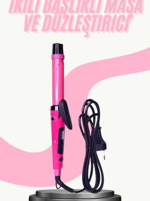 Saç Düzleştirici Şekillendirici Saç Maşası İkili Şekillendirici Isı Ayarlı