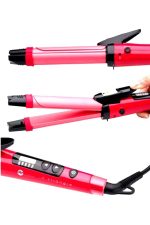 Saç Düzleştirici Şekillendirici Saç Maşası İkili Şekillendirici Isı Ayarlı - Görsel 3