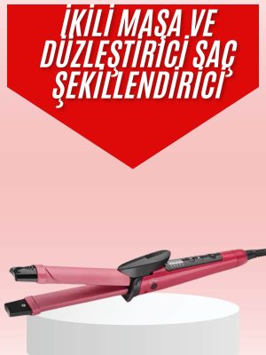 Saç Şekillendirici Düzleştirici ve Maşa Özellikli Şekillendirici Seramik Kaplama