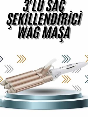 Wag Maşa Profesyonel Saç Şekillendirici İyon Özellikli Isı Kademeli