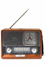 Vintage Nostaljik Radyo AUX USB SD Kart Girişli Şarjlı Bluetooth Bağlantılı - Görsel 2