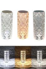 Masa ve Gece Lambası Şık ve Dayanıklı Sensörlü Şarjlı Kristal Lamba - Görsel 4