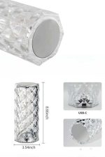 Yeni Nesil Modern Kristal Masa ve Gece Lambası Dokunmatik Renk Değiştirebilen - Görsel 2