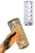 Kristal Lamba Masa Lambası Şarjlı Masa Lambası Dokunmatik Sensör Usb Şarjlı - Görsel 2